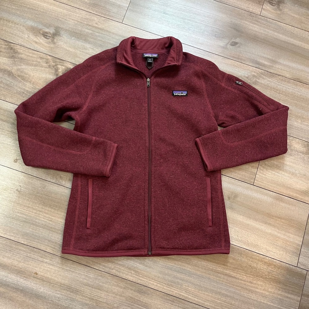Patagonia Better Sweater Full Zip Fleece Jacket Burgundy Medium
